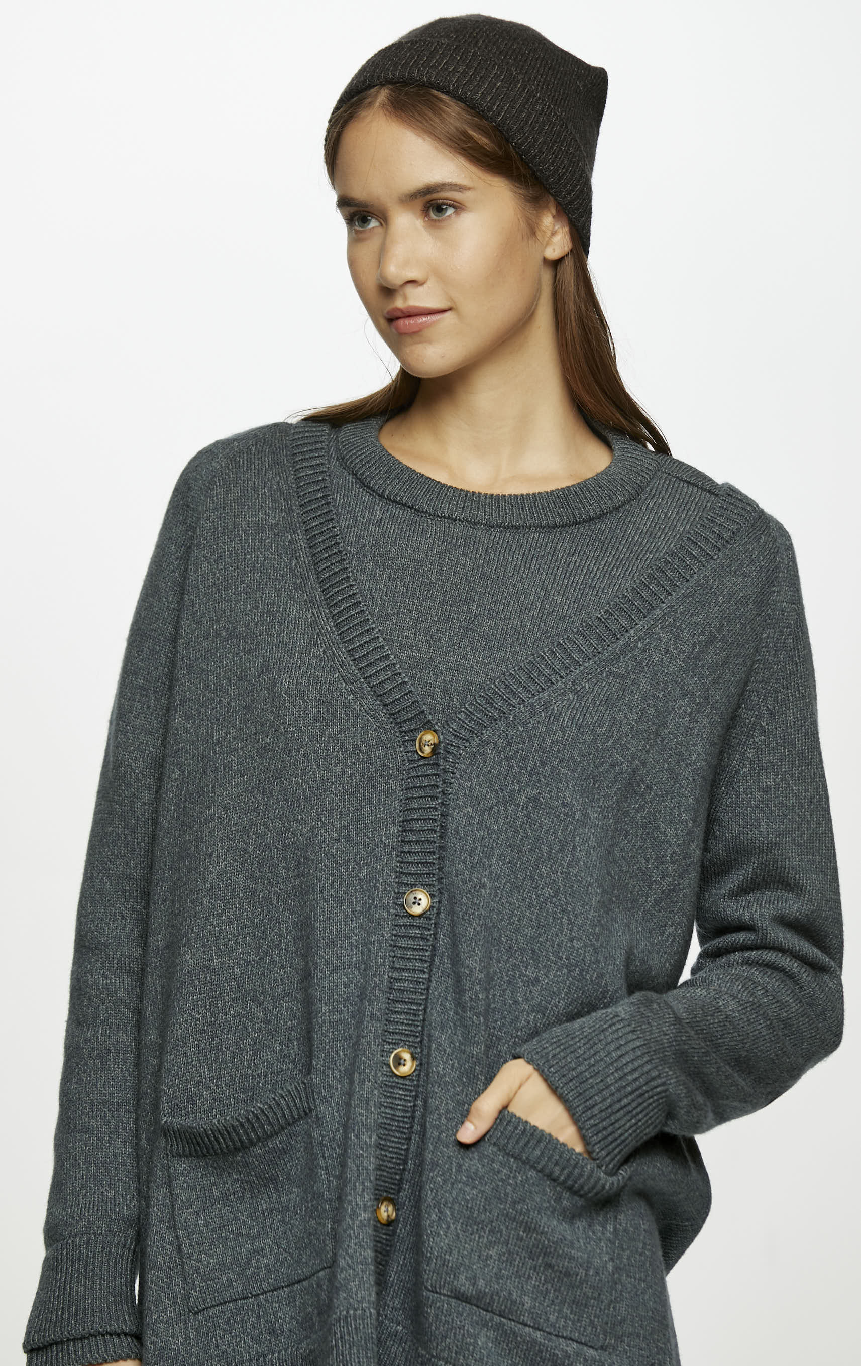 Cardigan Gris